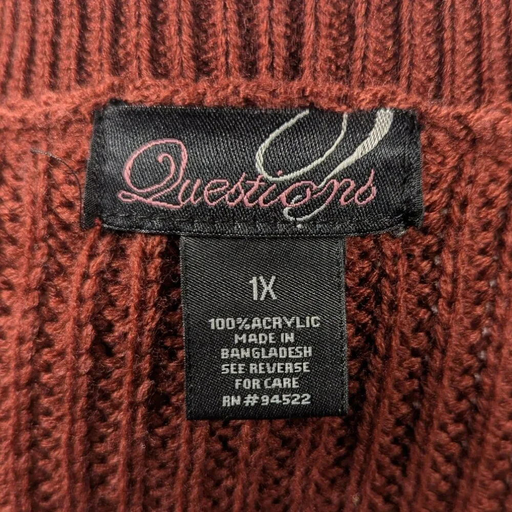 Beautiful Rust Sweater - Picture 3 of 3